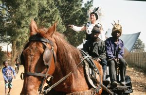 Le Cinématophone à Soweto, 1999 © Pertin
